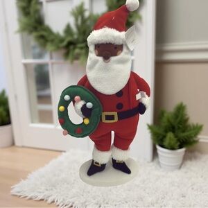 New Festive Santa Claus Holiday Felt Figurine Home Decor